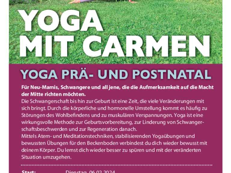 Yoga mit Carmen – Yoga Prä- und Postnatal